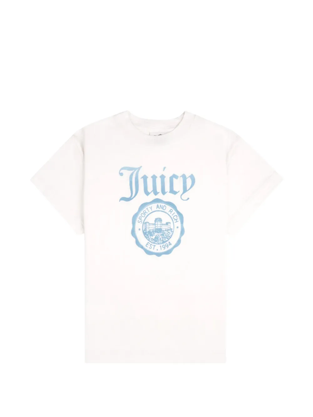 Juicy Couture x S&R logo-print cotton T-shirt - Bianco