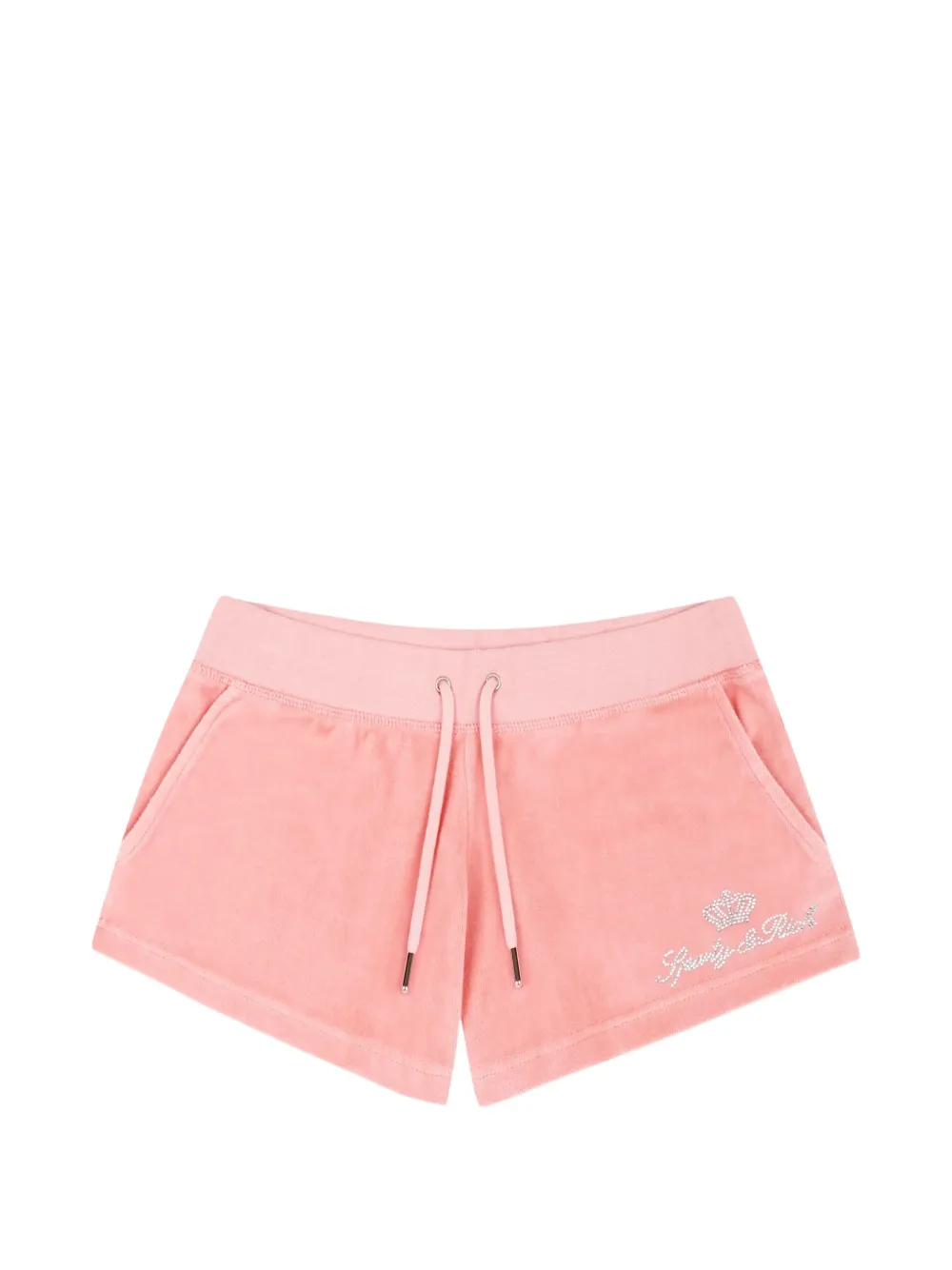 Juicy Couture x S&R crystal-embellished mini shorts - Pink