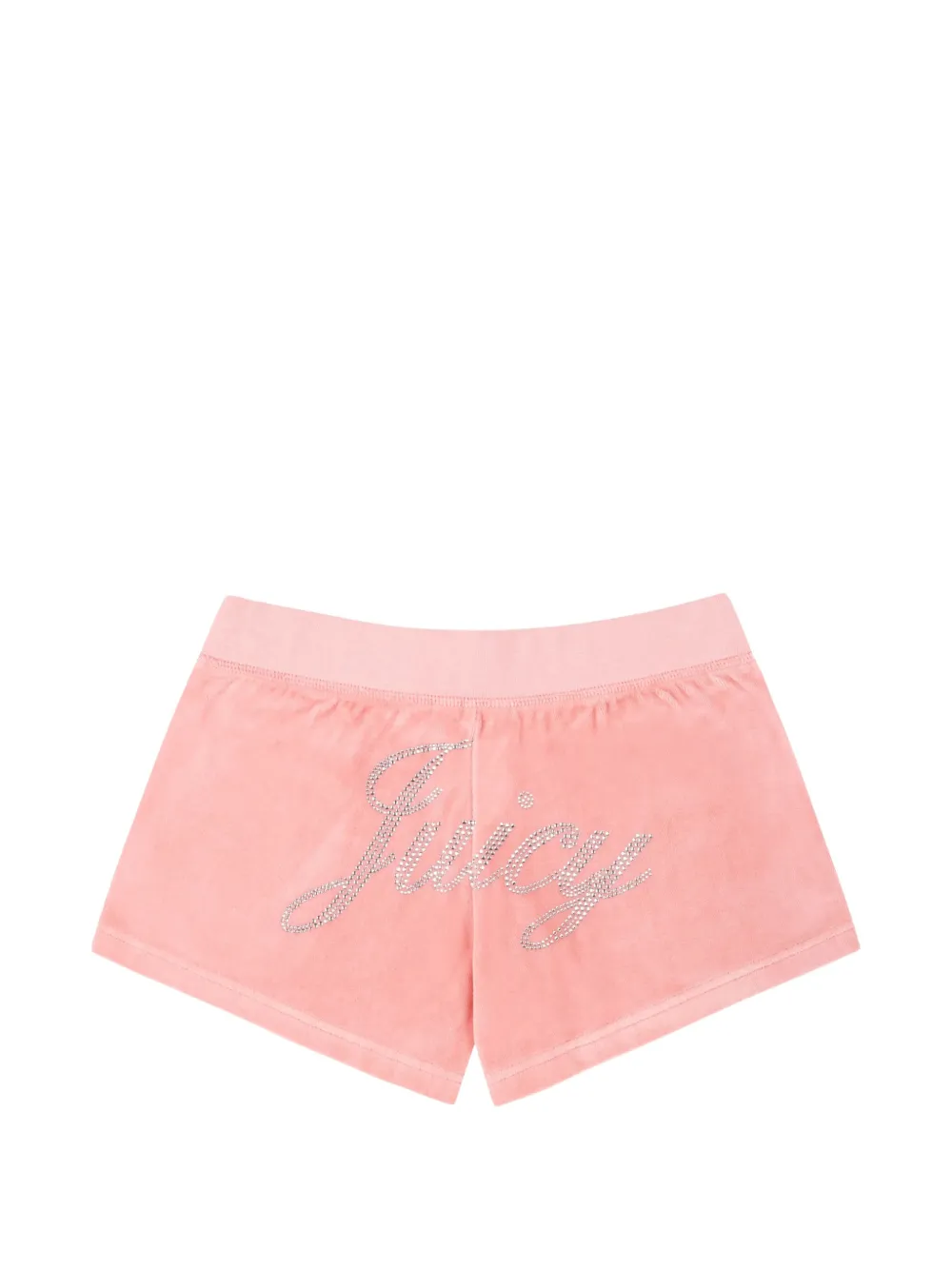 Juicy Couture x S&R mini-shorts verfraaid met kristallen Roze