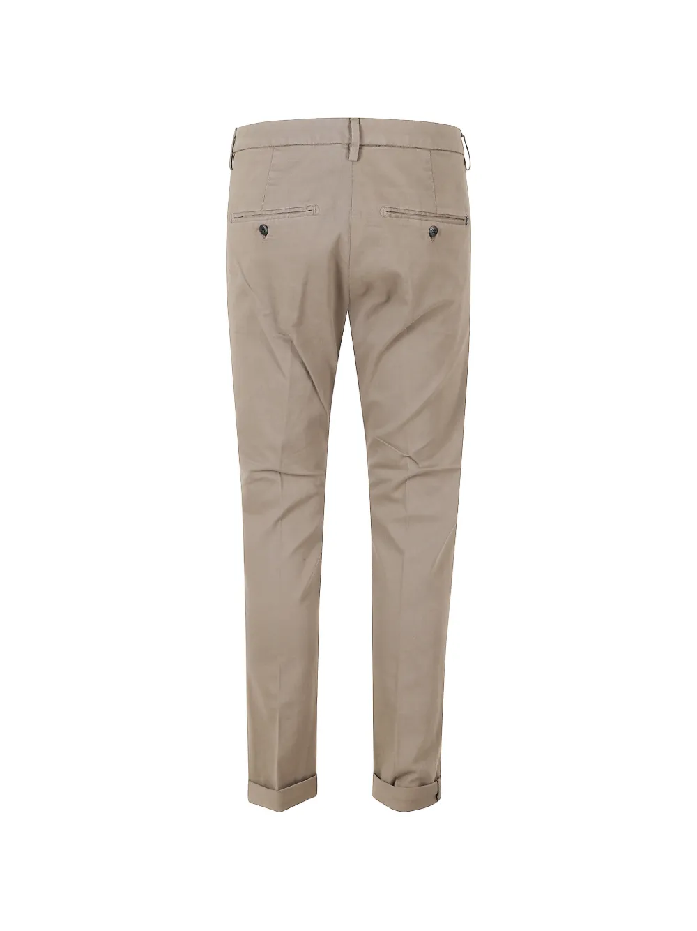 DONDUP Slim-fit broek met omgeslagen pijpen Bruin