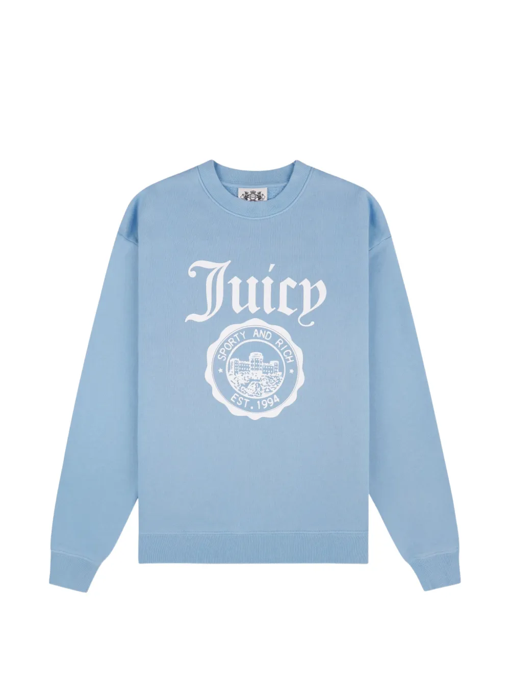 Juicy Couture x S&R logo-print crew-neck sweatshirt - Blau