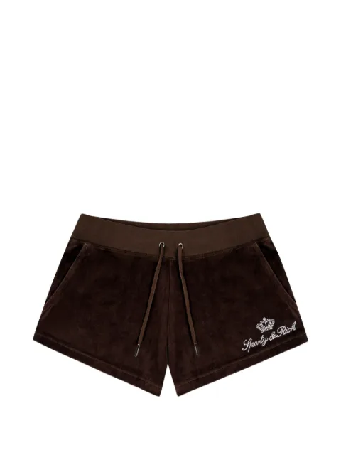 Juicy Couture shorts con detalles de cristal en colaboración con S&R