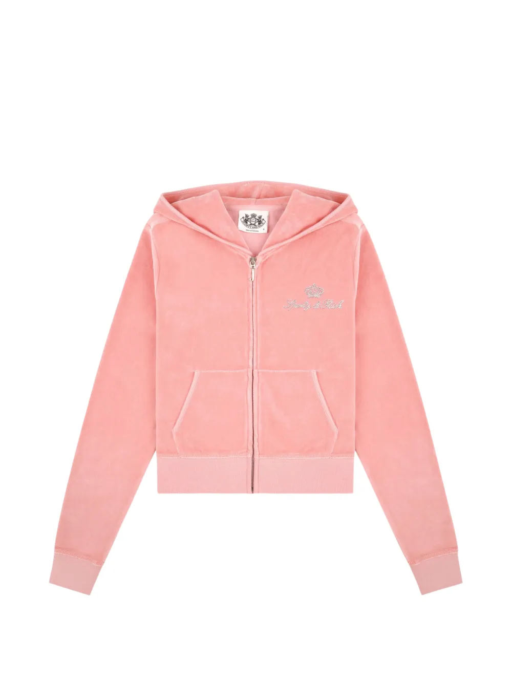 Juicy Couture x S&R crystal-embellished hoodie - Pink