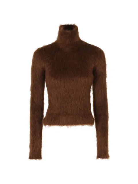 DONDUP fuzzy roll-neck sweater