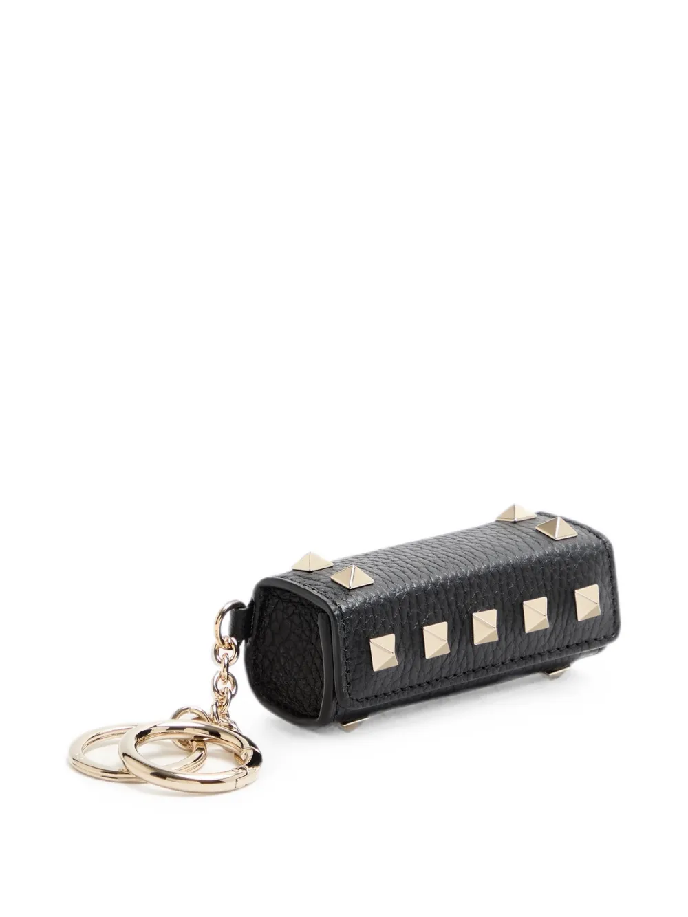 Valentino Garavani Rockstud bedel van korrelig kalfsleer Zwart