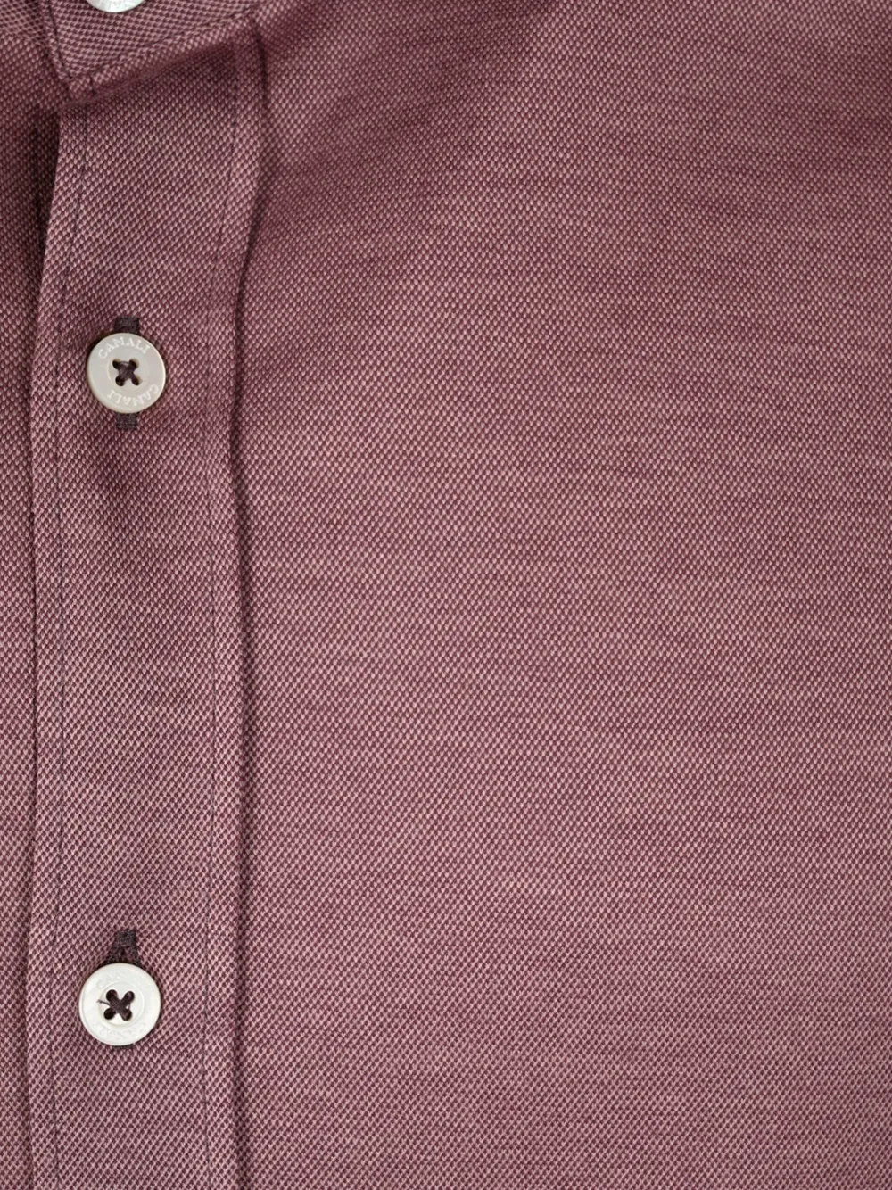 Canali Piquè overhemd Roze