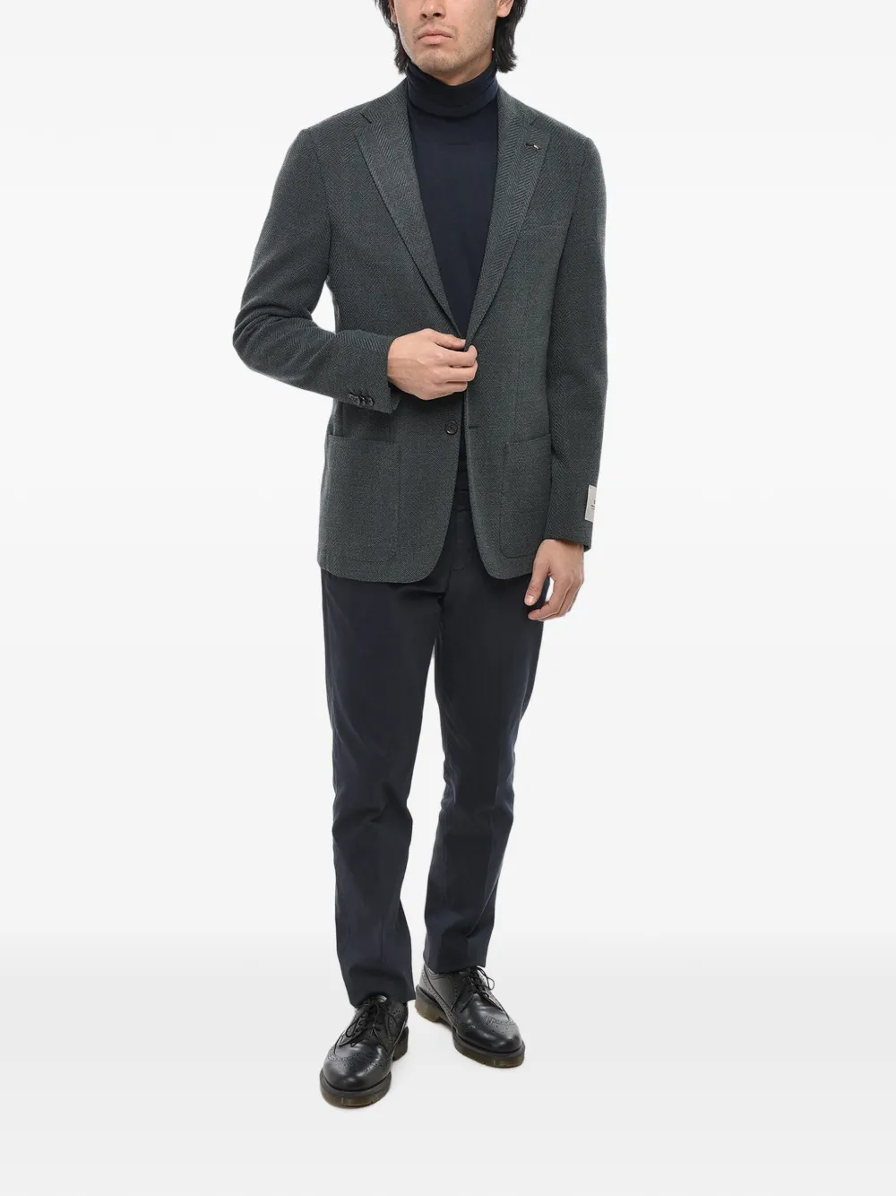 Corneliani single-breasted jacket Groen