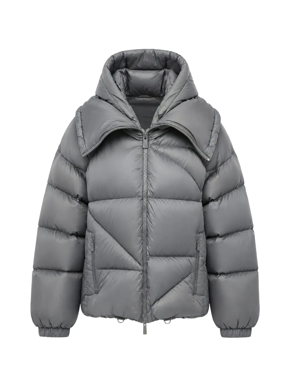 Bacon Double B hooded puffer jacket - Grau