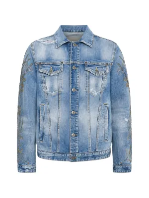 DSQUARED2 ダメージ デニムジャケット | ブルー | FARFETCH JP