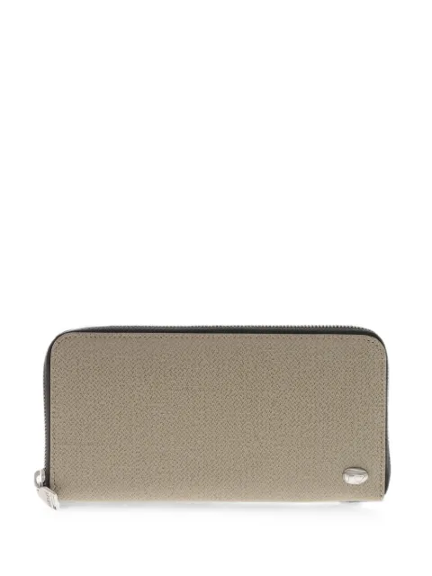 Diesel logo-plaque zip-around wallet