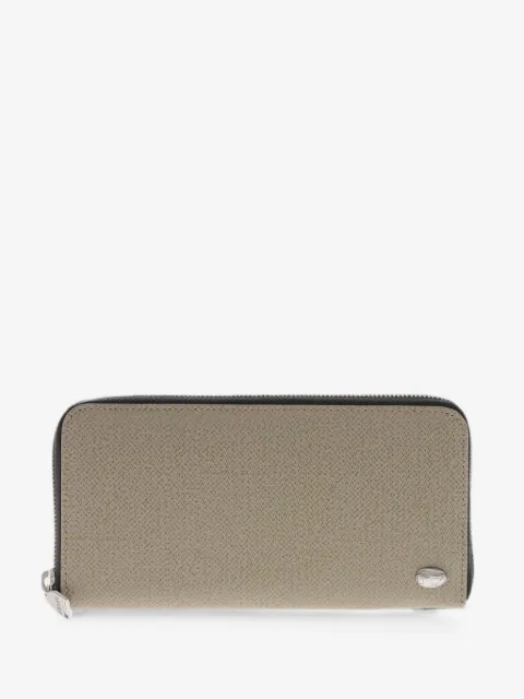 Diesel logo-plaque zip-around wallet