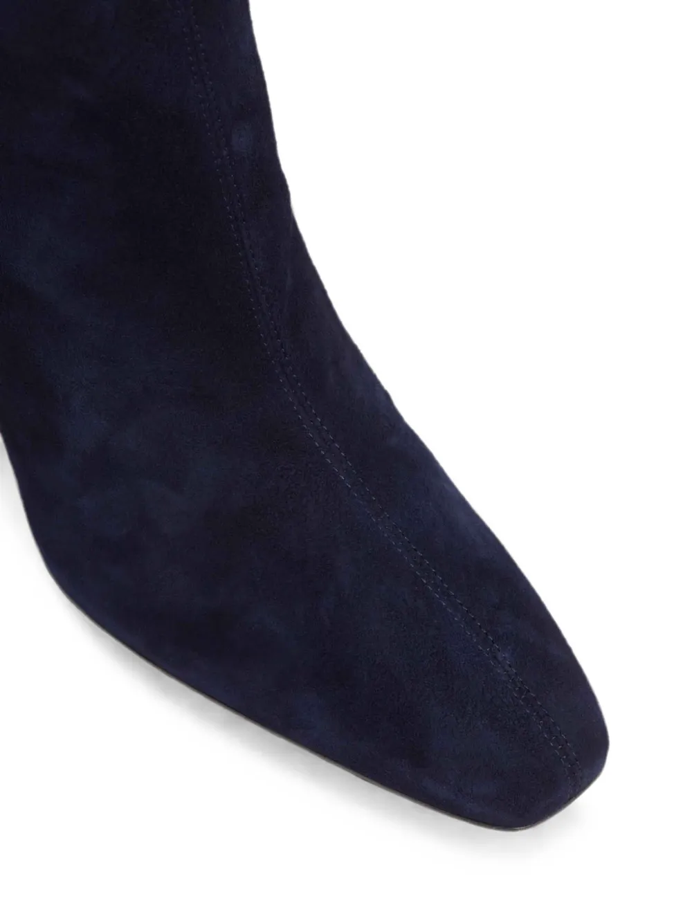 Aquazzura Amore 75 suede almond-toe ankle boots Blauw