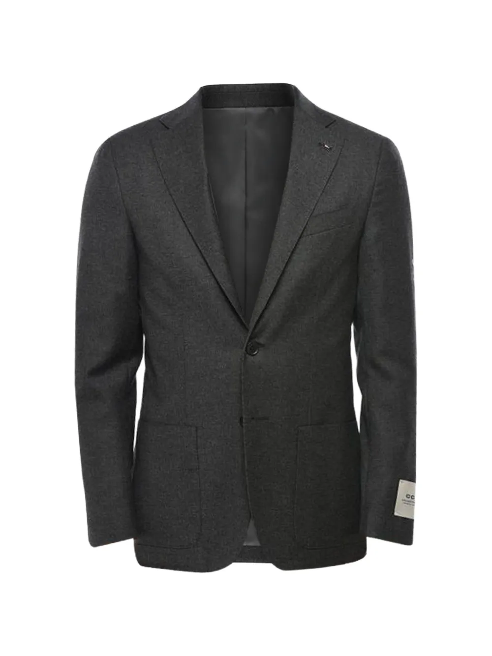Corneliani single-breasted notched-lapel blazer - Grau
