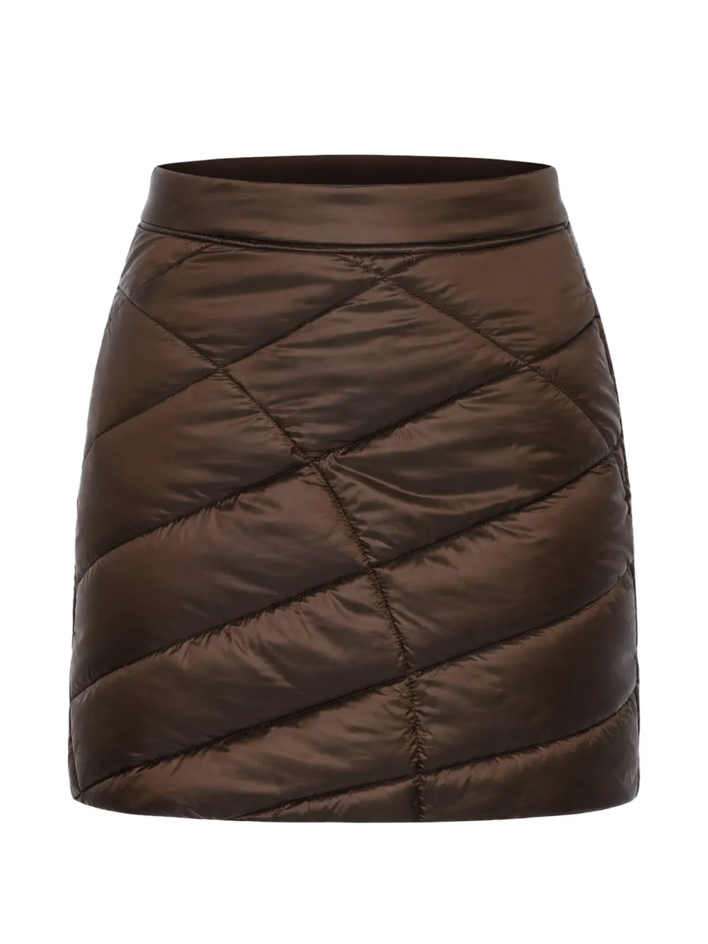 Woolrich quilted padded mini skirt - Braun
