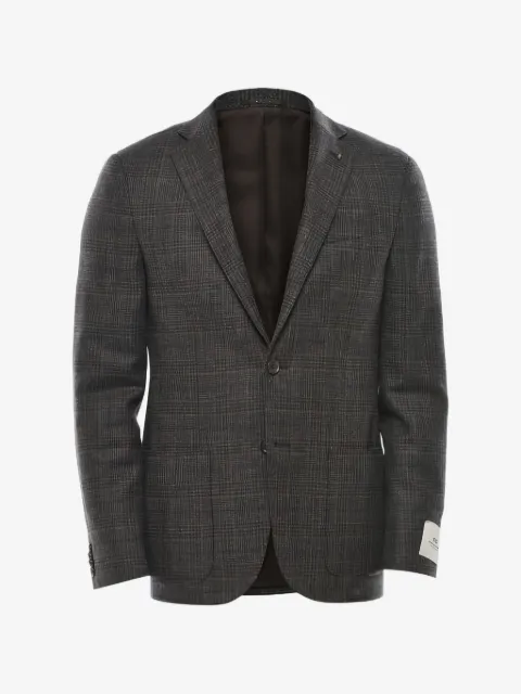 Corneliani blazer con botones y cuadros estampados