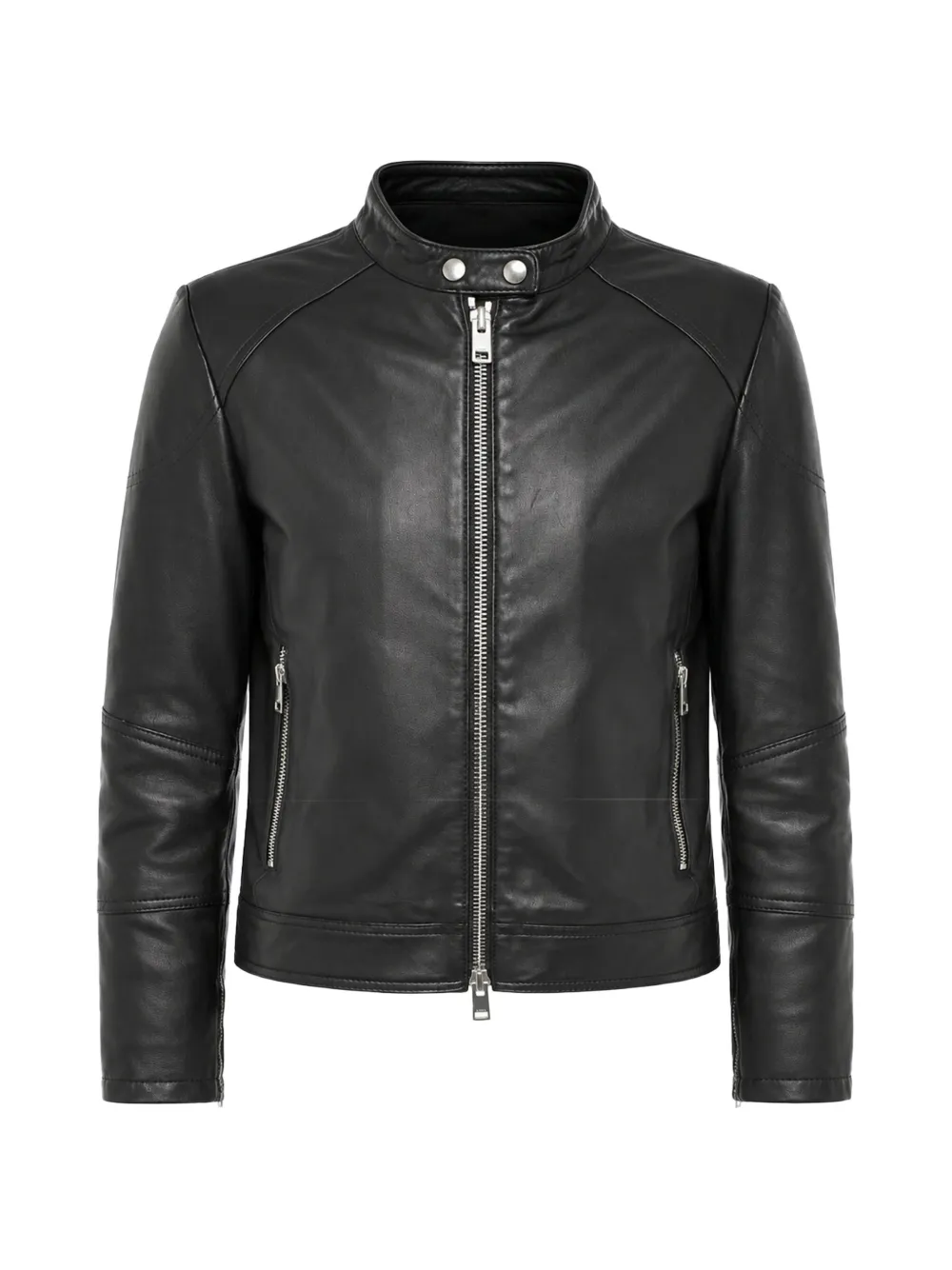 Diesel L-SUZA-R leather jacket - Schwarz