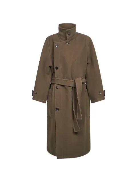 LEMAIRE belted wrap-design coat