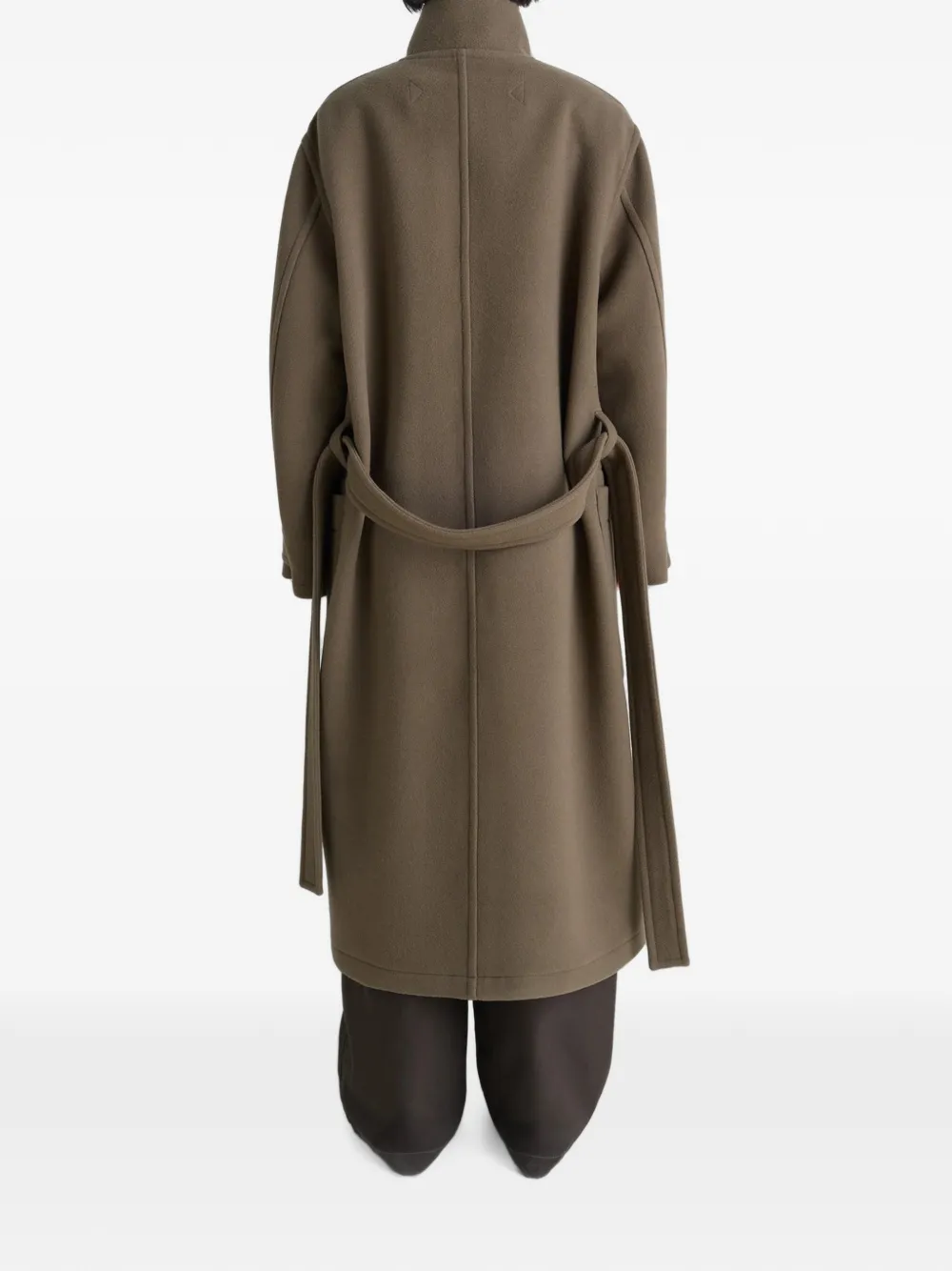 LEMAIRE Jas met ceintuur en wikkel-design Bruin