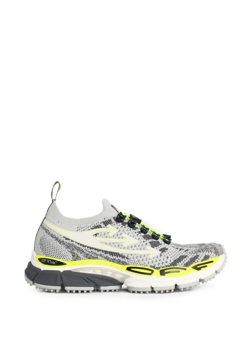 Off-White Arrows-motif knit sneakers - Grau