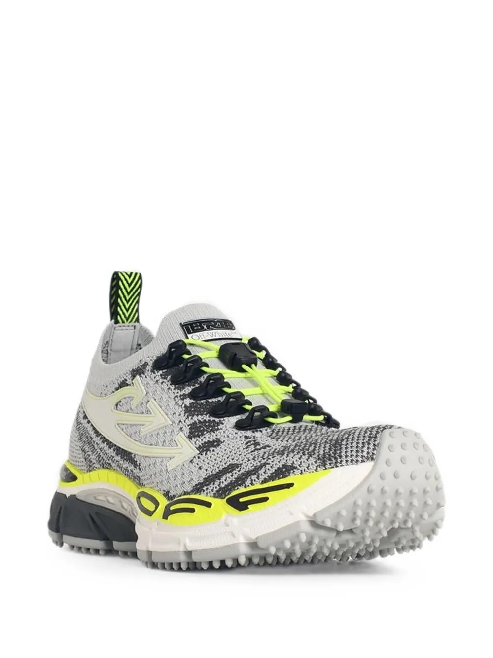 Off-White Arrows-motif knit sneakers Grijs