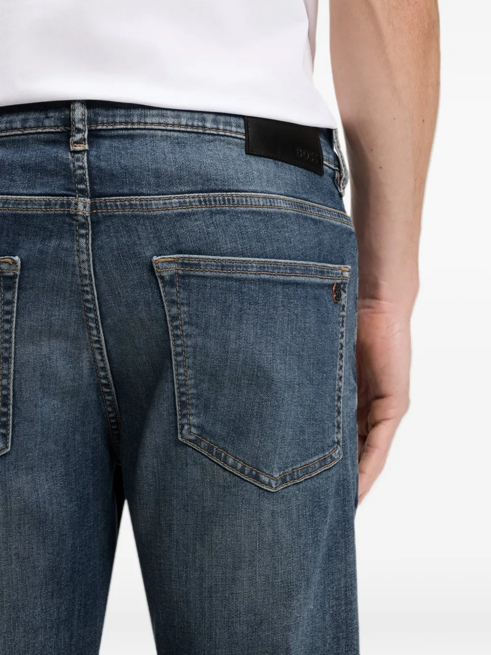BOSS Delaware jeans met vervaagd effect Blauw