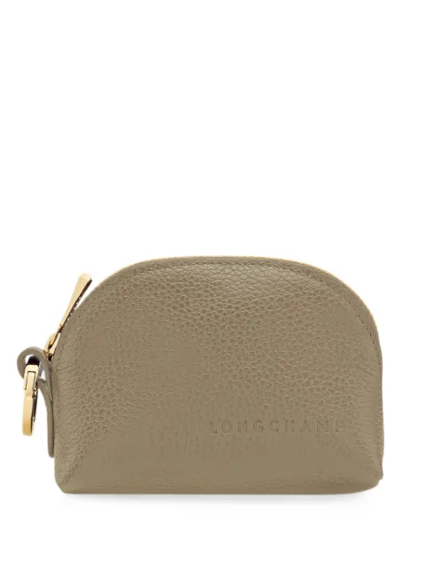 Longchamp Le Foulonné grained leather coin purse