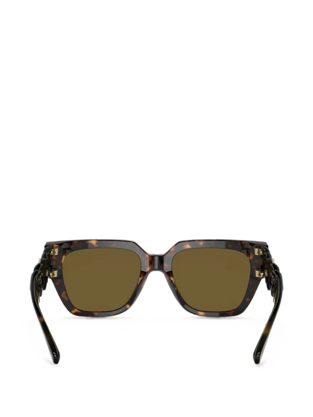 Versace Zonnebril met vierkant montuur Bruin