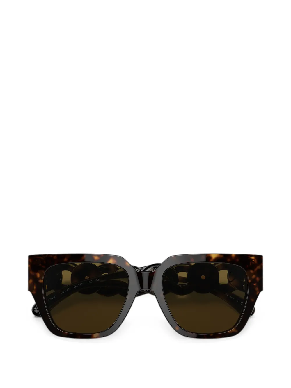 Versace Zonnebril met vierkant montuur Bruin