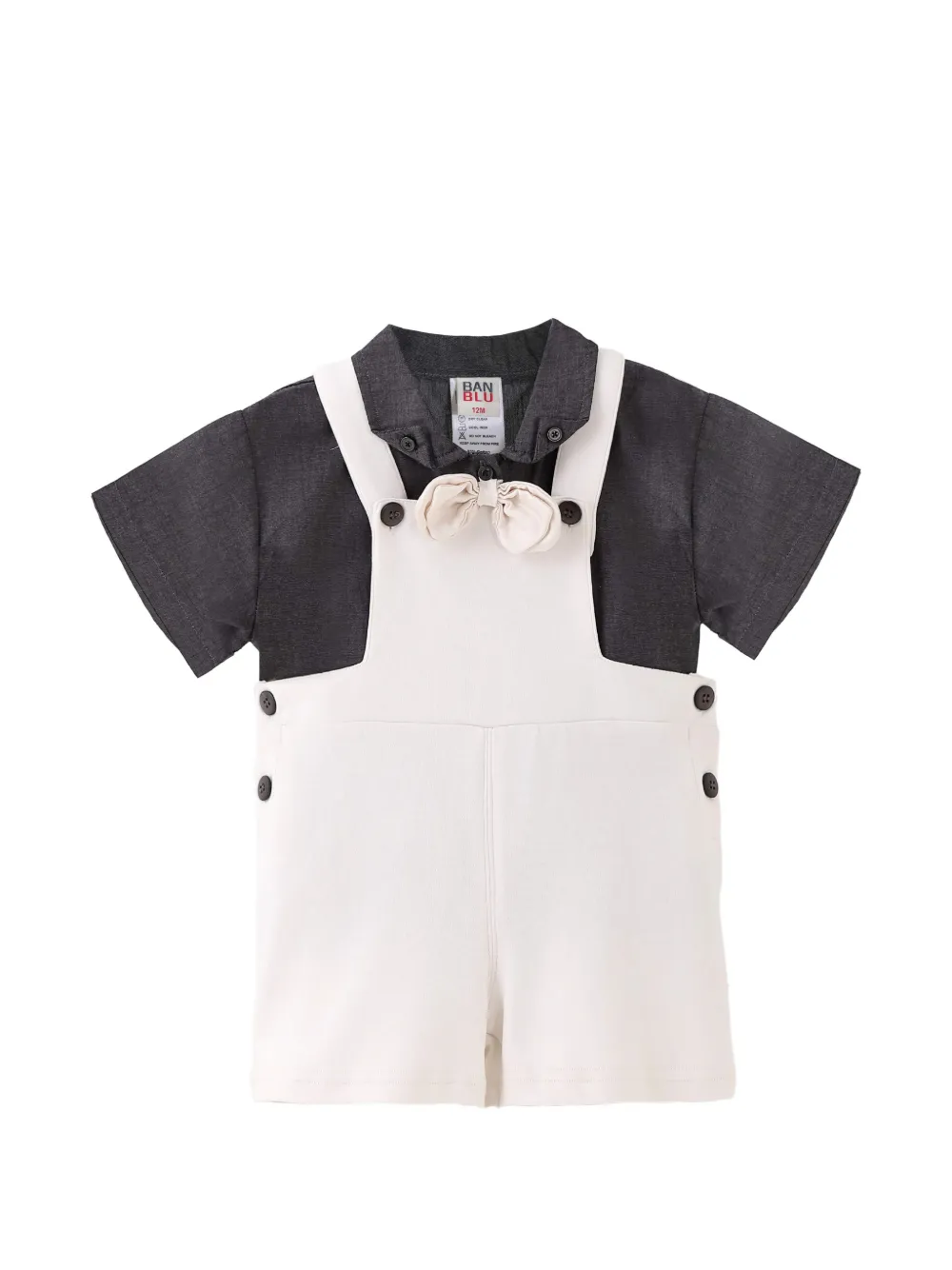 BANBLU bow-detail short set - White