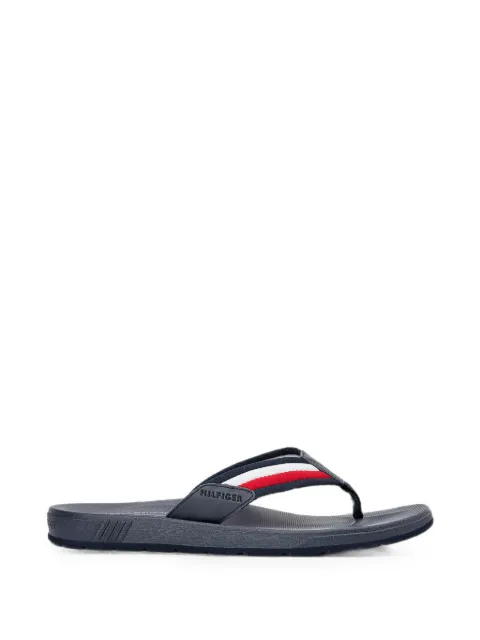 Tommy Hilfiger stripe-detail thong-strap flip-flops