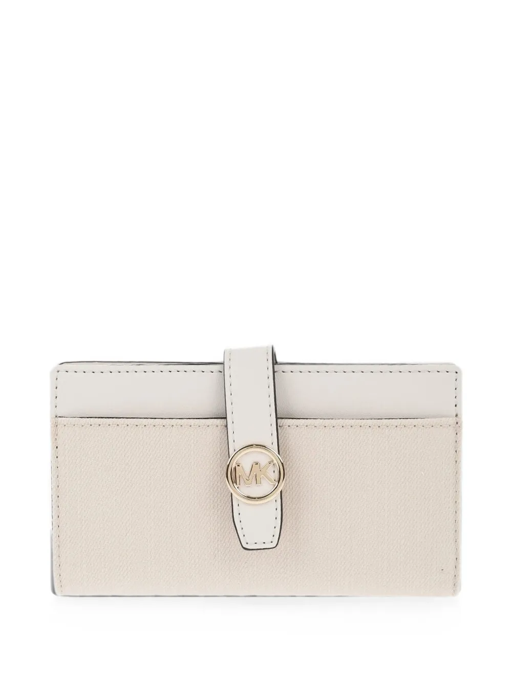 Michael Kors Greenwich logo-plaque wallet - Nude