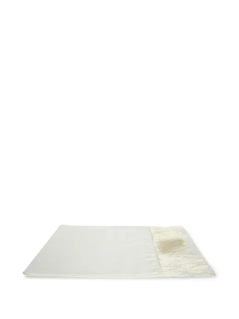 Dell'oglio fringed satin scarf
