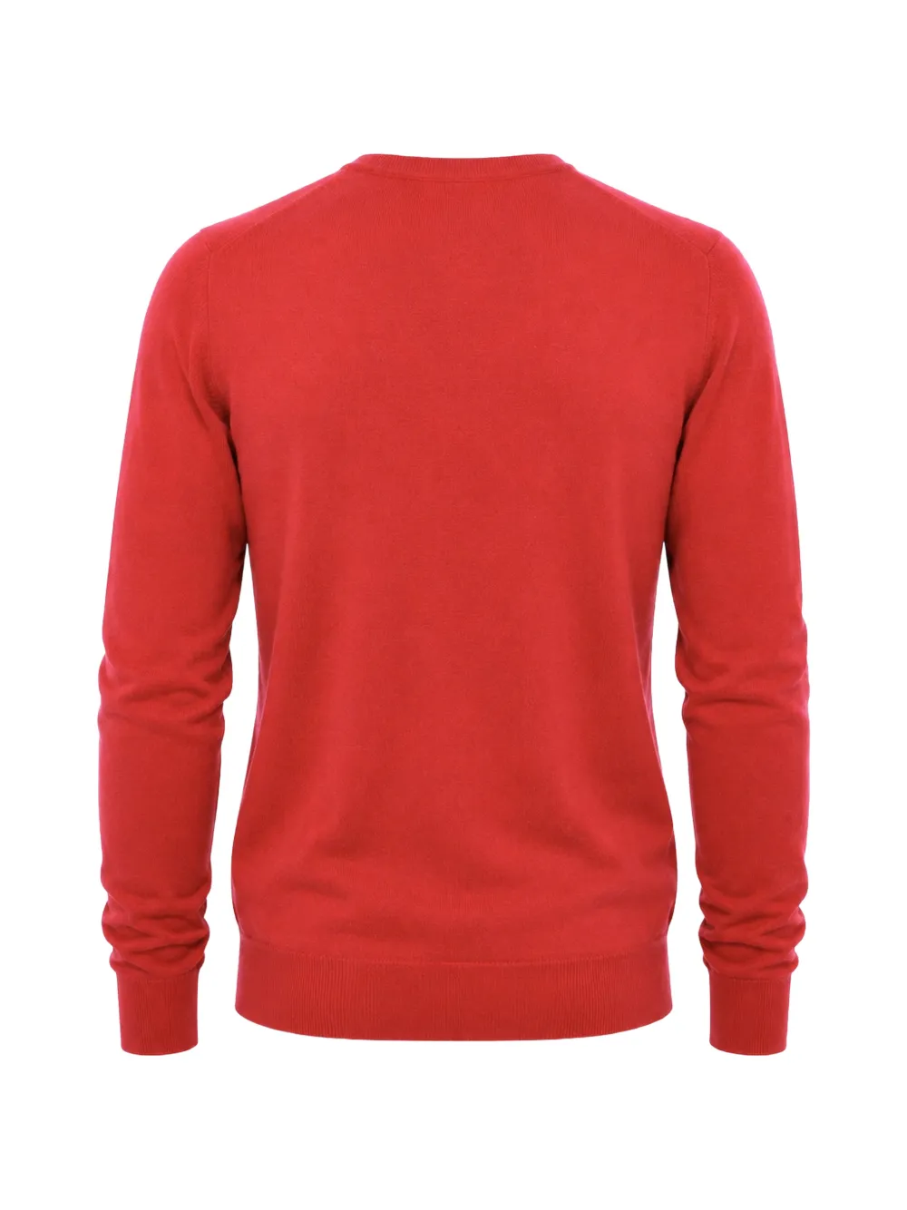 Malo Fijngebreide kasjmier top met V-hals Rood