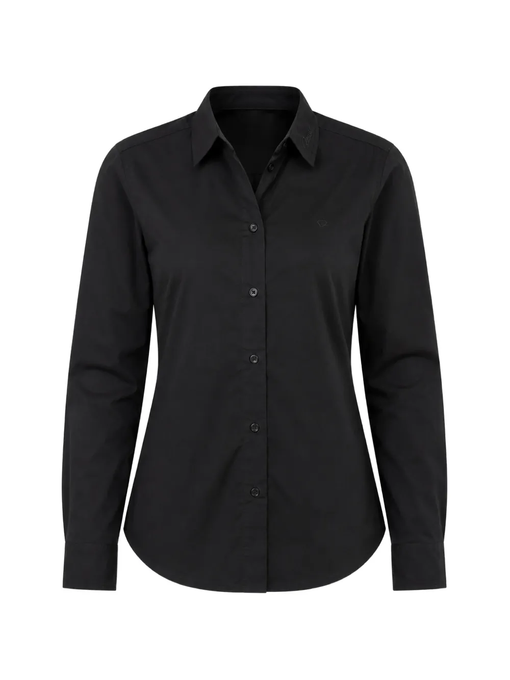 Diesel Gisey embroidered-collar shirt - Schwarz
