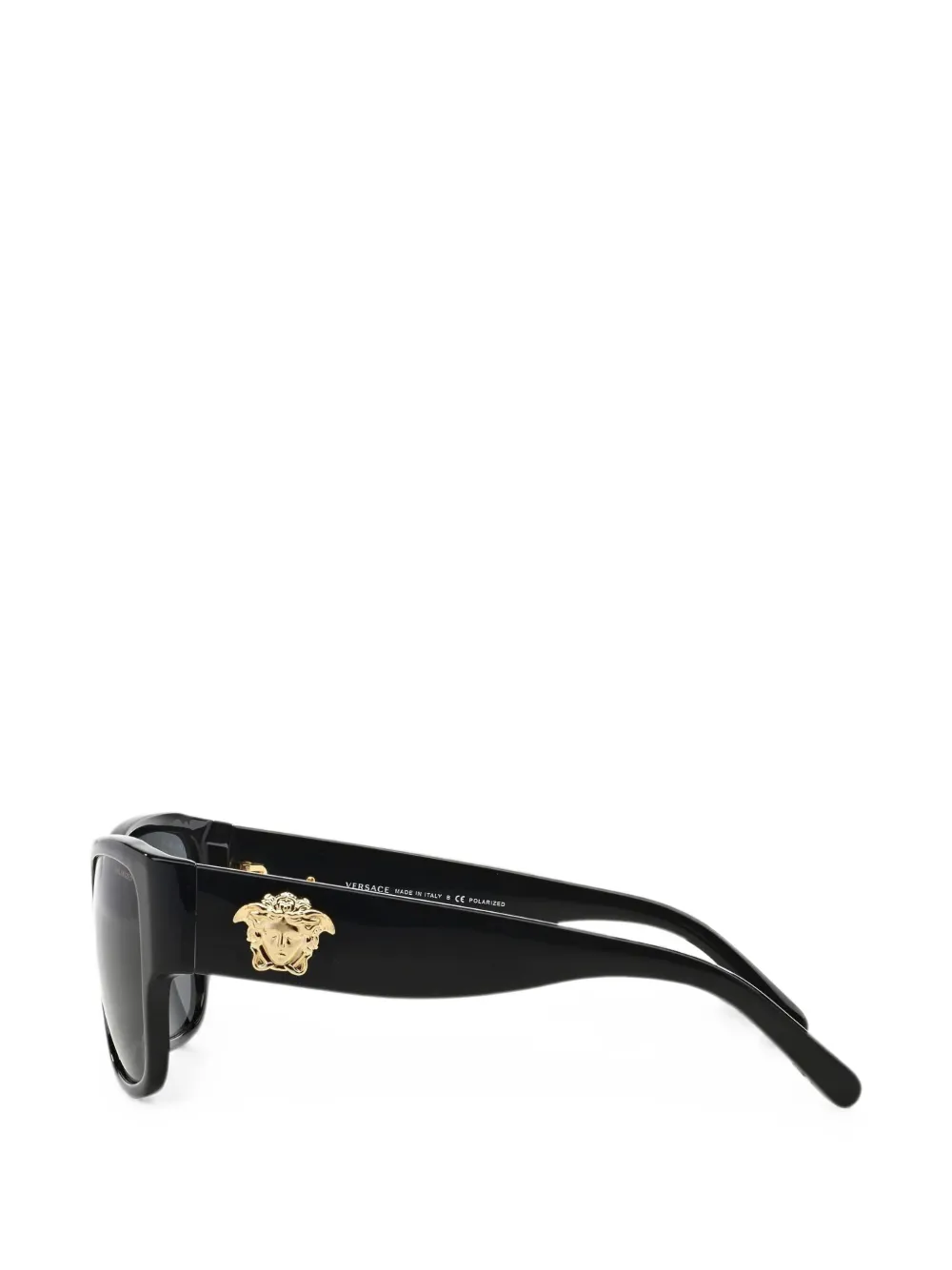 Versace Eyewear Zonnebril met rechthoekig montuur en Medusa-plakkaat Zwart