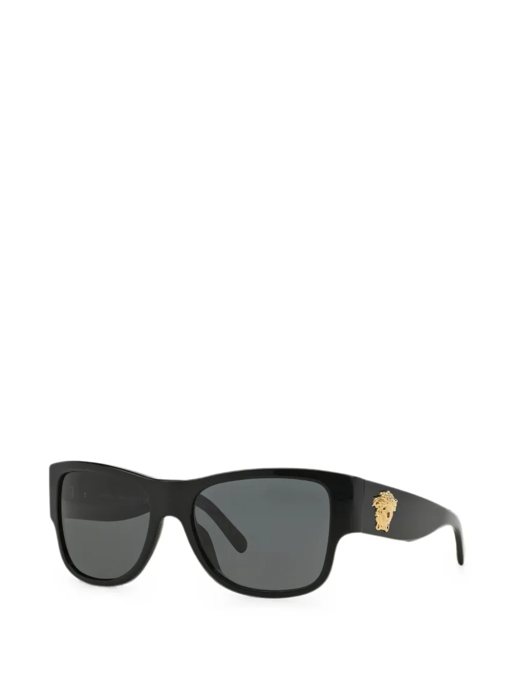 Versace Eyewear Zonnebril met rechthoekig montuur en Medusa-plakkaat Zwart