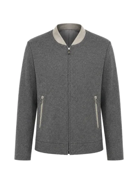 Corneliani zip-up bomber jacket