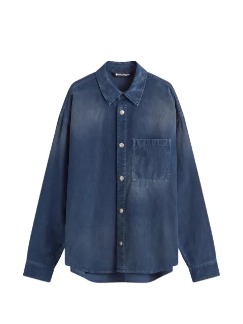 Palm Angels ribbed-velour shirt