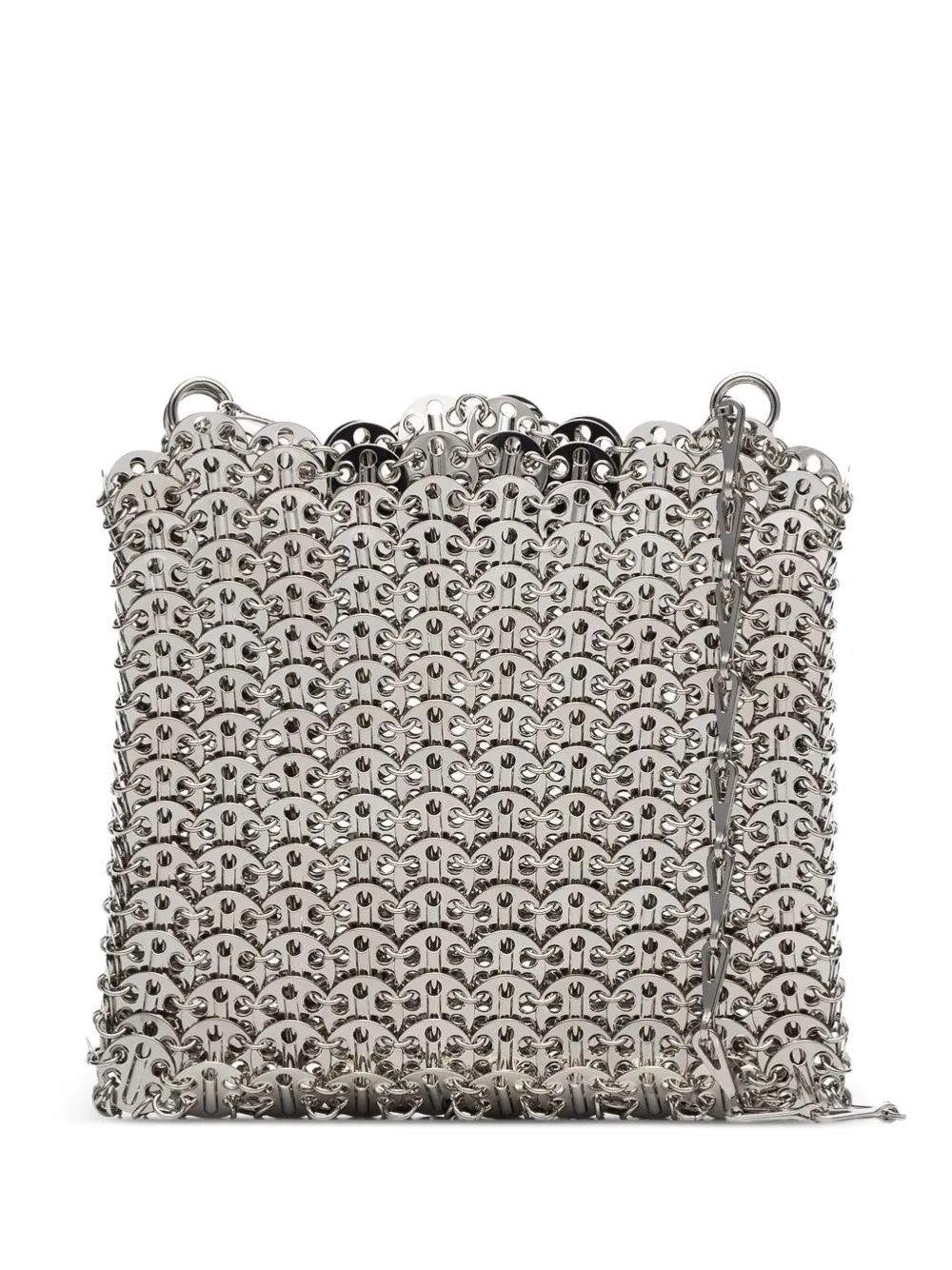 Rabanne 1969 chainmail shoulder bag - Argento