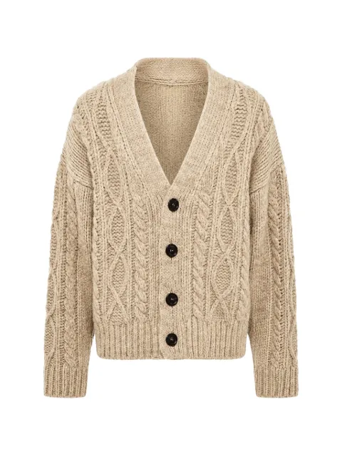 DSQUARED2 cable-knit V-neck cardigan