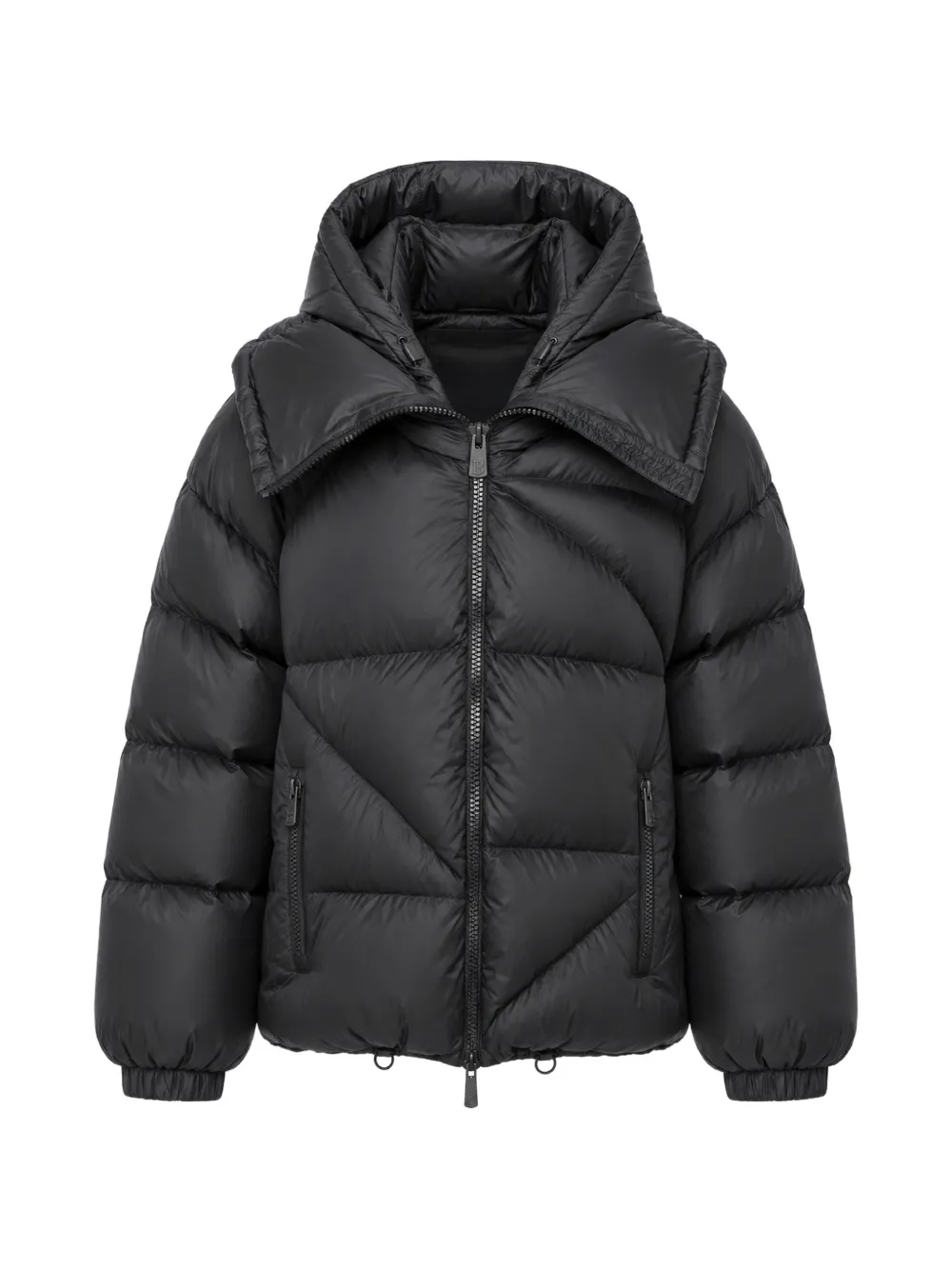 Bacon Double B quilted down jacket - Schwarz