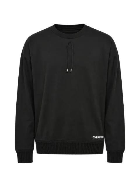 DSQUARED2 logo-print ribbed-trim T-shirt