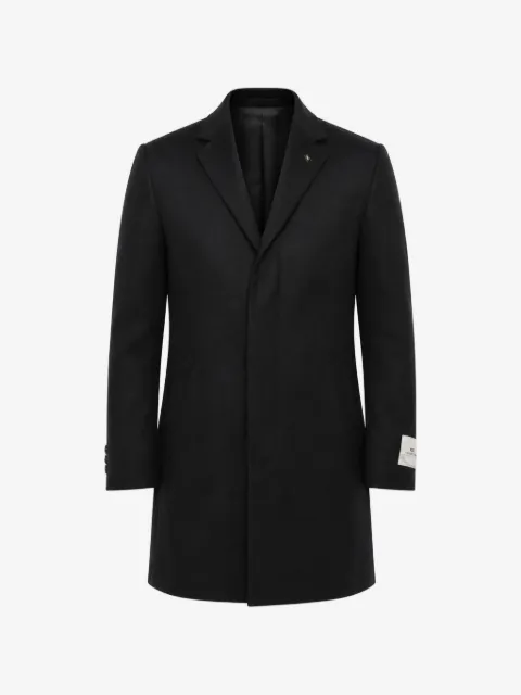 Corneliani concealed-button wool coat