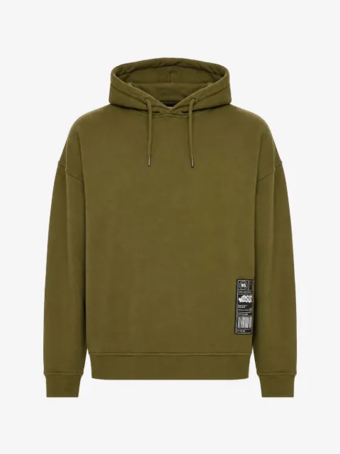 DSQUARED2 logo-patch relaxed-fit hoodie