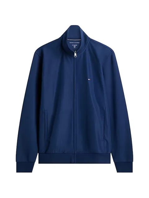 Tommy Hilfiger Essential logo-embroidered zip-up sweatshirt