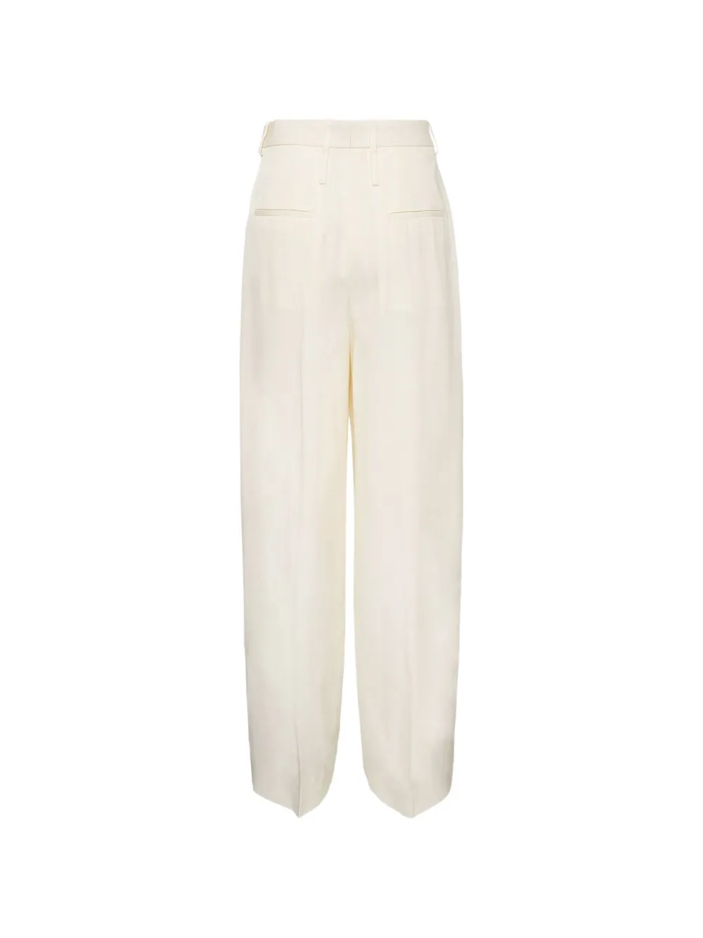 Jil Sander Zijden plooibroek Beige