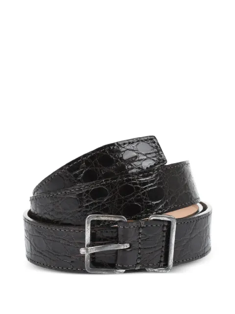 DSQUARED2 crocodile-effect leather belt