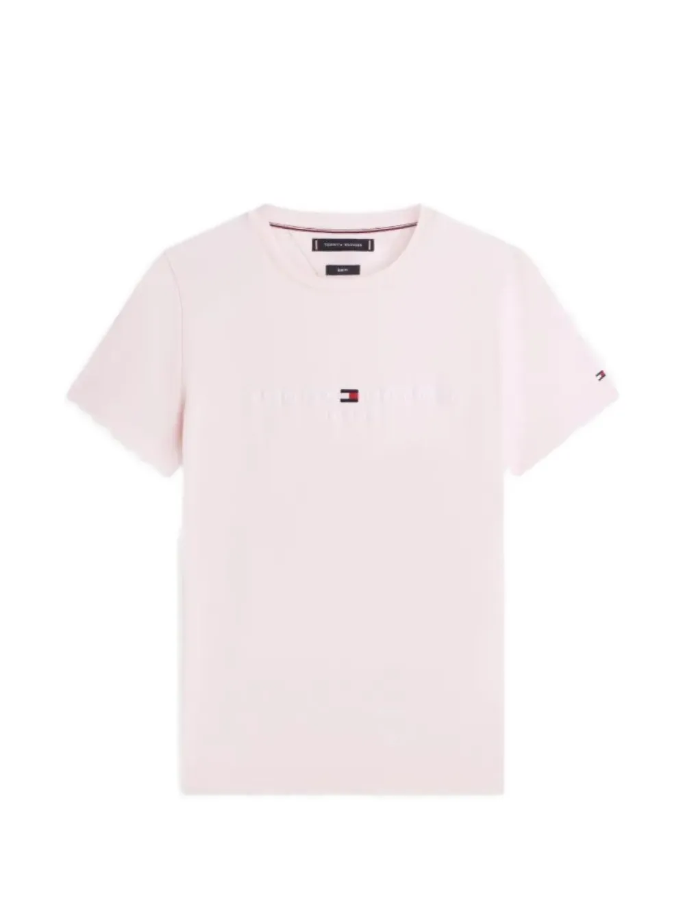 Tommy Hilfiger T-Shirt mit Logo-Stickerei - Rosa