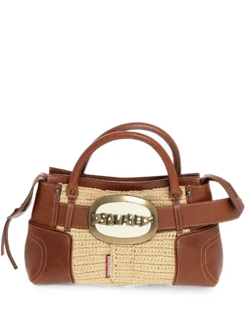 DSQUARED2 sac cabas à boucle logo tissé