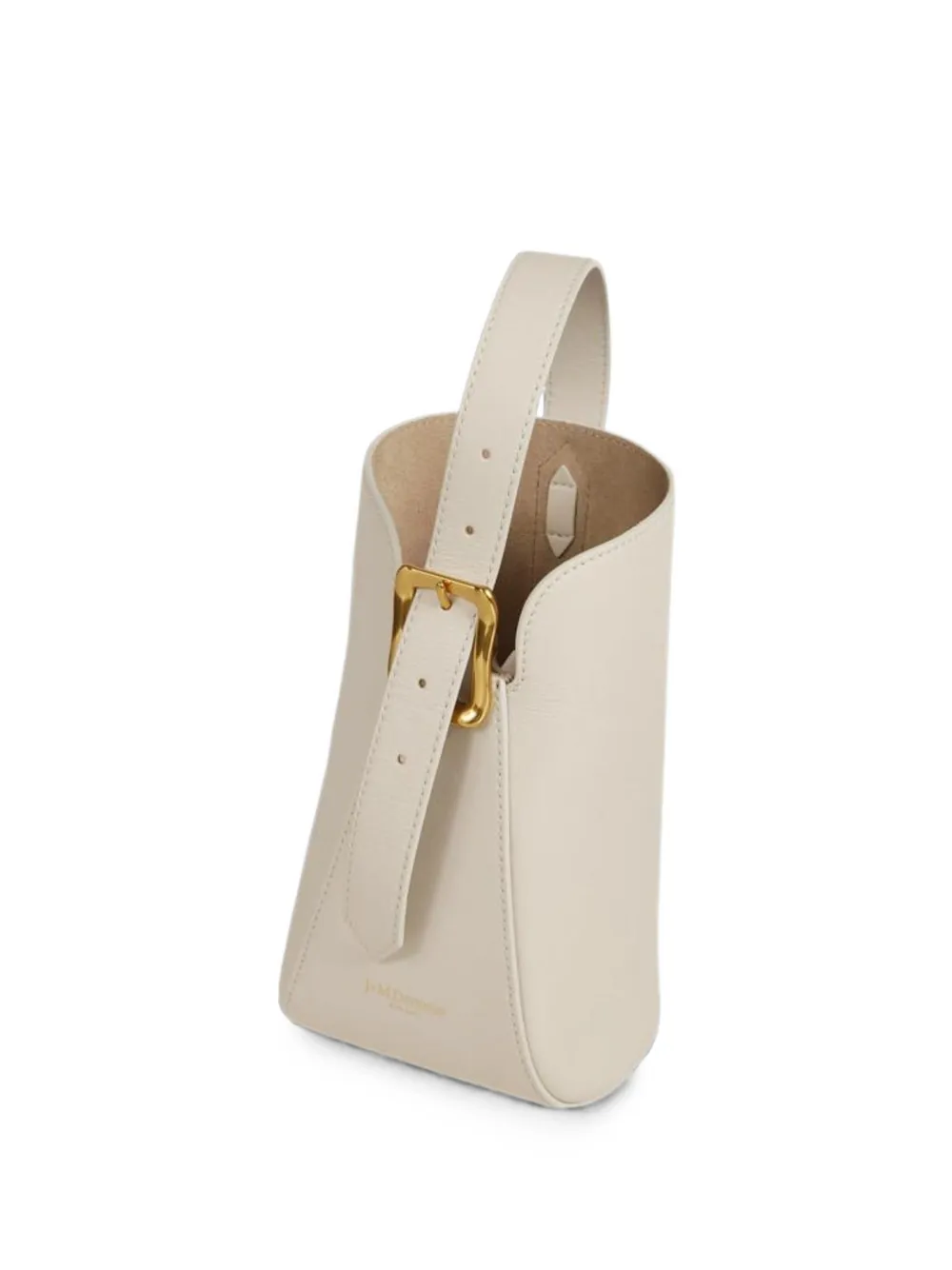 J&M Davidson Quiver leather bucket bag - Nude